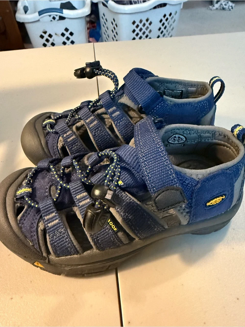 Keen Kids Navy and Gray Closed-Toe Outdoor Sandals